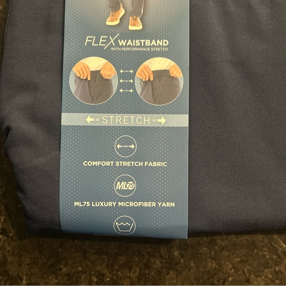 Greg Norman Men’s Performance Pant ML75 BLUE 30X32 NWT- Comfort Stretch Fabric - Picture 5 of 8